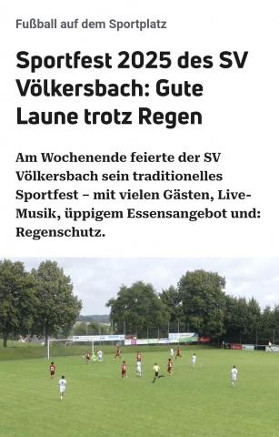 Pressebericht zu unserem Sportfest